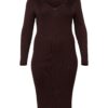 Guido Maria Kretschmer Curvy Rochie tricotat 'Sheila'  maro