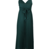 Guido Maria Kretschmer Curvy Rochie  verde smarald