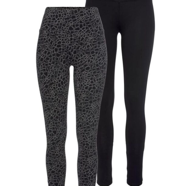 H.I.S Leggings  gri / negru