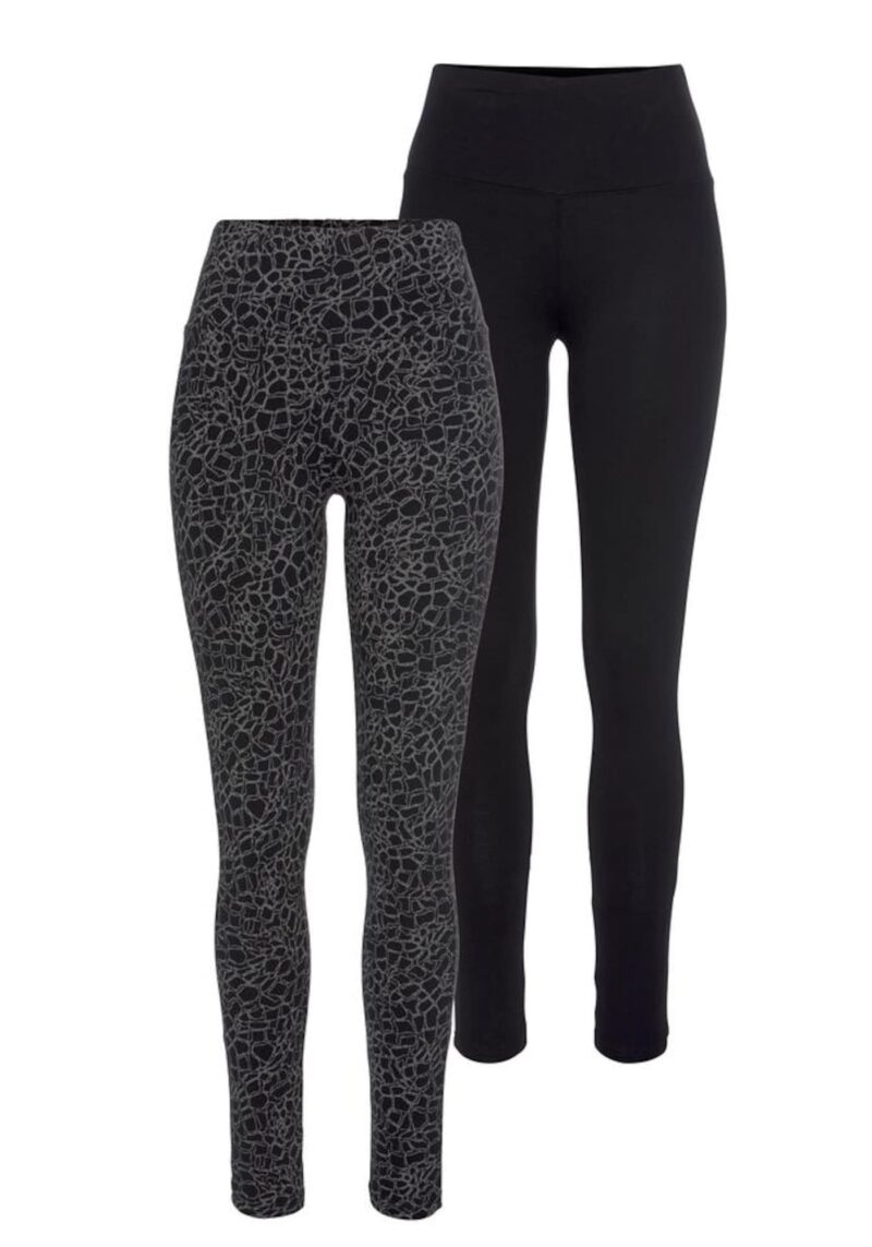 H.I.S Leggings  gri / negru