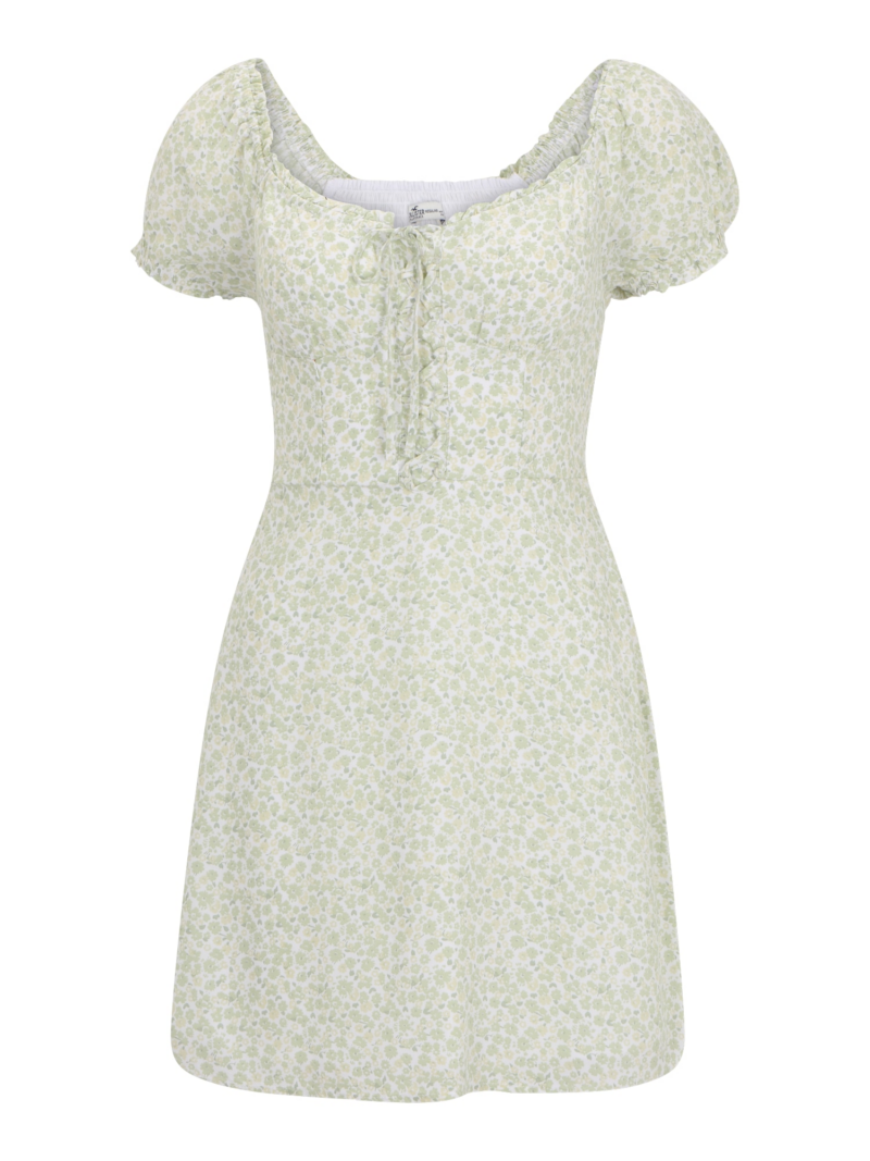 HOLLISTER Rochie de vară  verde / verde pastel / alb