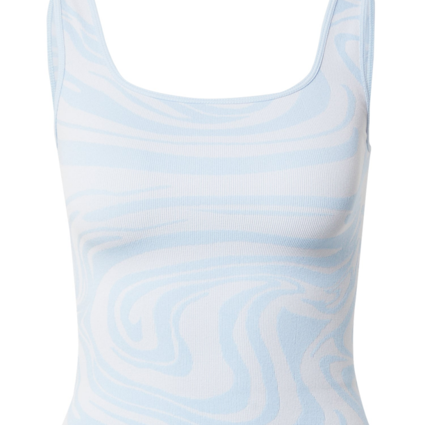 HOLLISTER Top  crem / albastru deschis