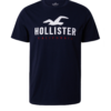 HOLLISTER Tricou  bleumarin / roșu / alb