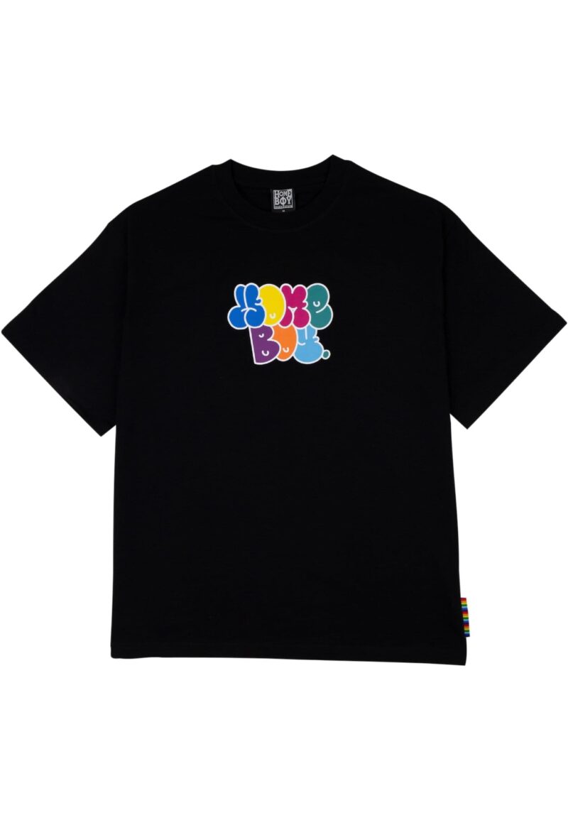 HOMEBOY Tricou 'Bubbles'  albastru regal / galben / mov închis / negru