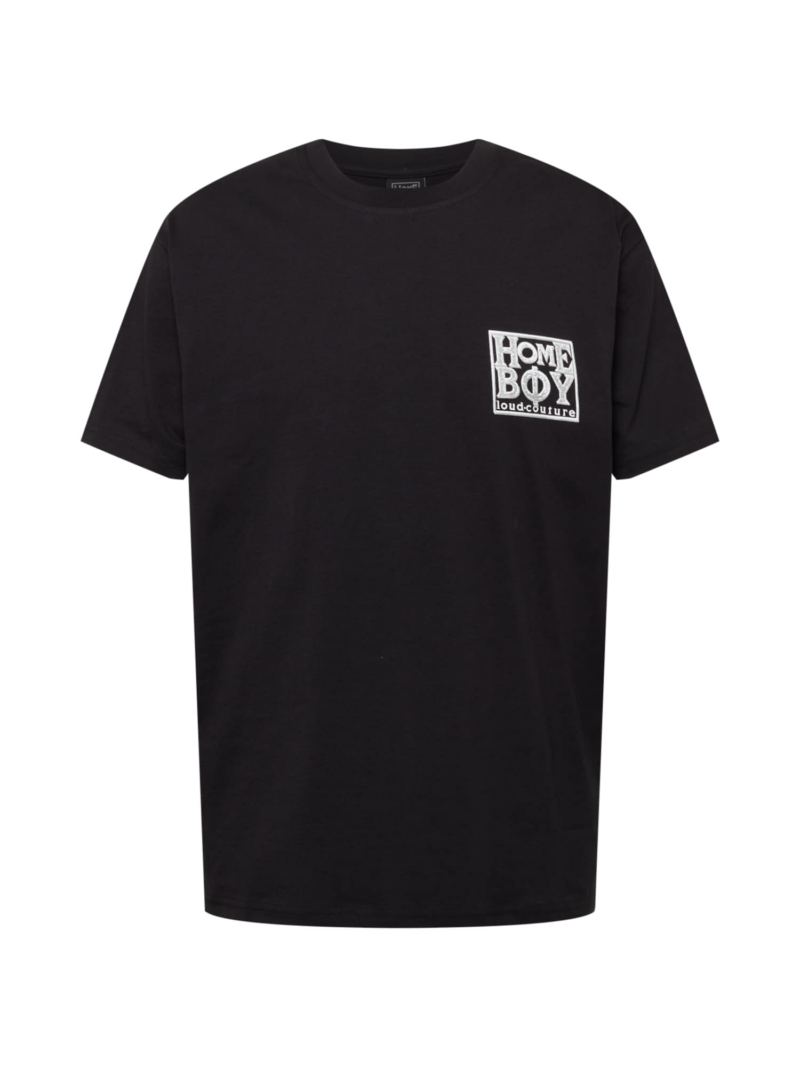 HOMEBOY Tricou 'Old School'  negru / alb