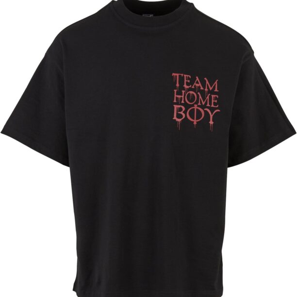 HOMEBOY Tricou 'Team'  roșu pastel / negru