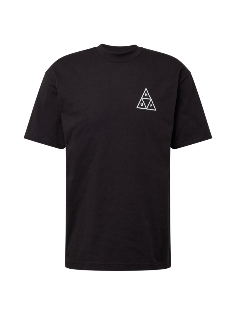 HUF Tricou  negru / alb