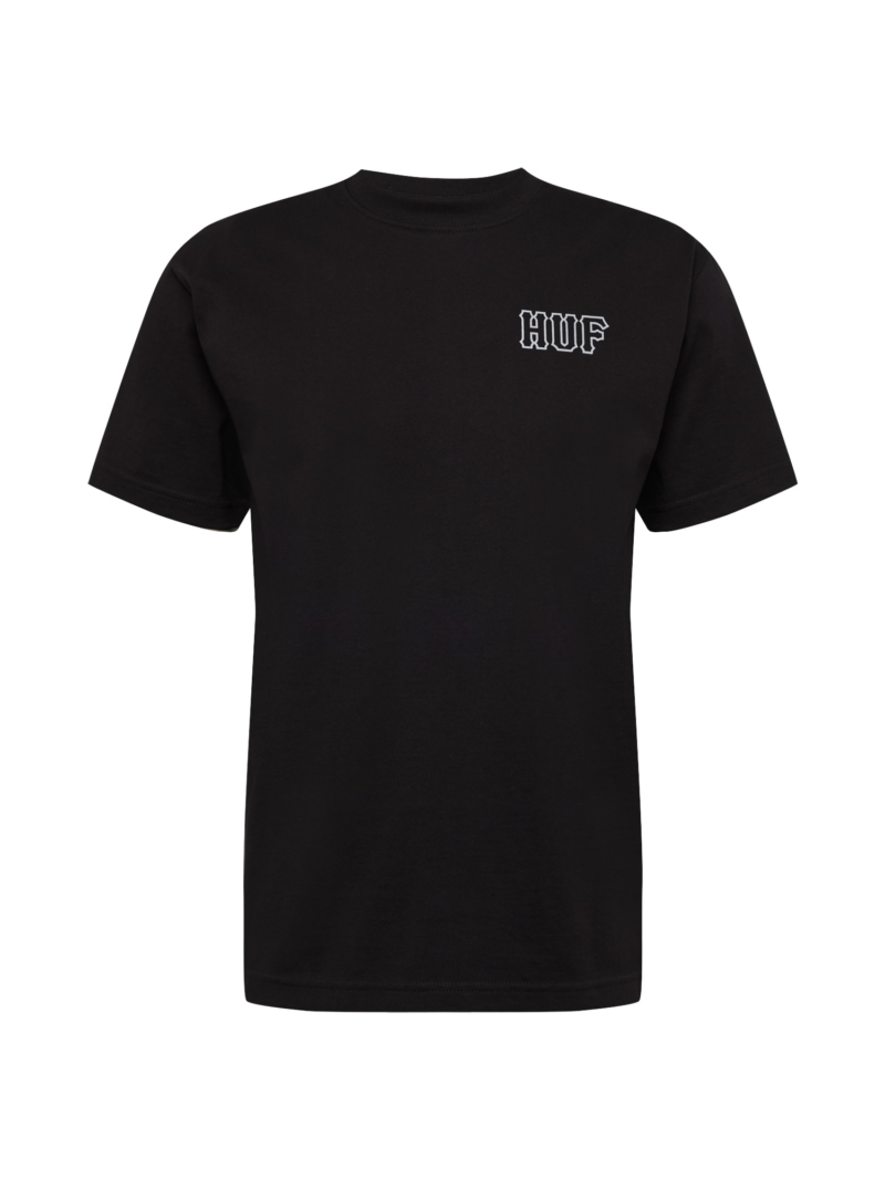 HUF Tricou  negru / alb