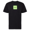 HUF Tricou  verde măr / negru