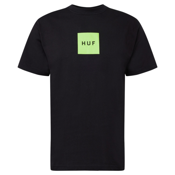 HUF Tricou  verde măr / negru