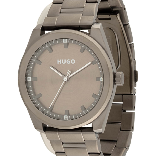 HUGO Ceas analogic  gri taupe