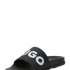 HUGO Flip-flops 'Match It Slid'  negru / alb