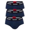 HUGO Slip  albastru noapte / negru / alb