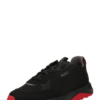 HUGO Sneaker low 'Kane'  gri / roși aprins / negru