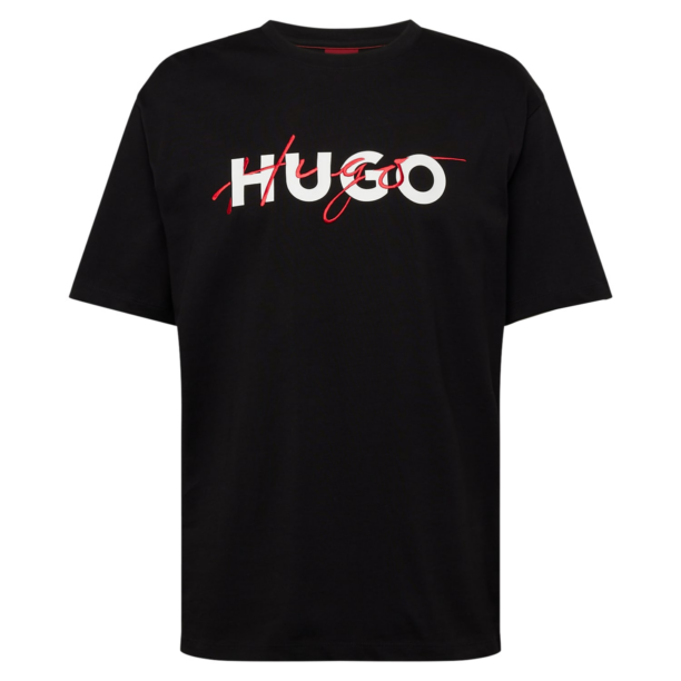 HUGO Tricou 'Dakaishi'  sângeriu / negru / alb