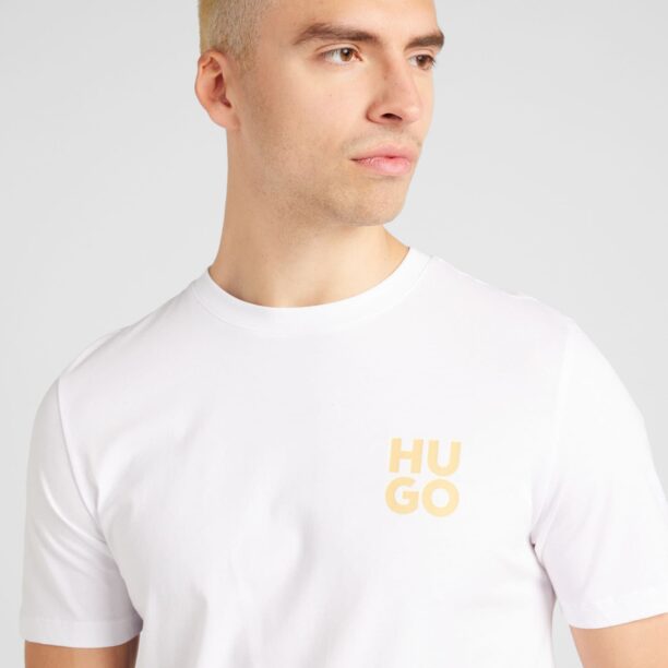 Preţ HUGO Tricou 'Dimoni'  portocaliu / alb