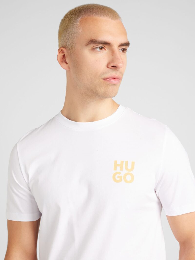 Preţ HUGO Tricou 'Dimoni'  portocaliu / alb