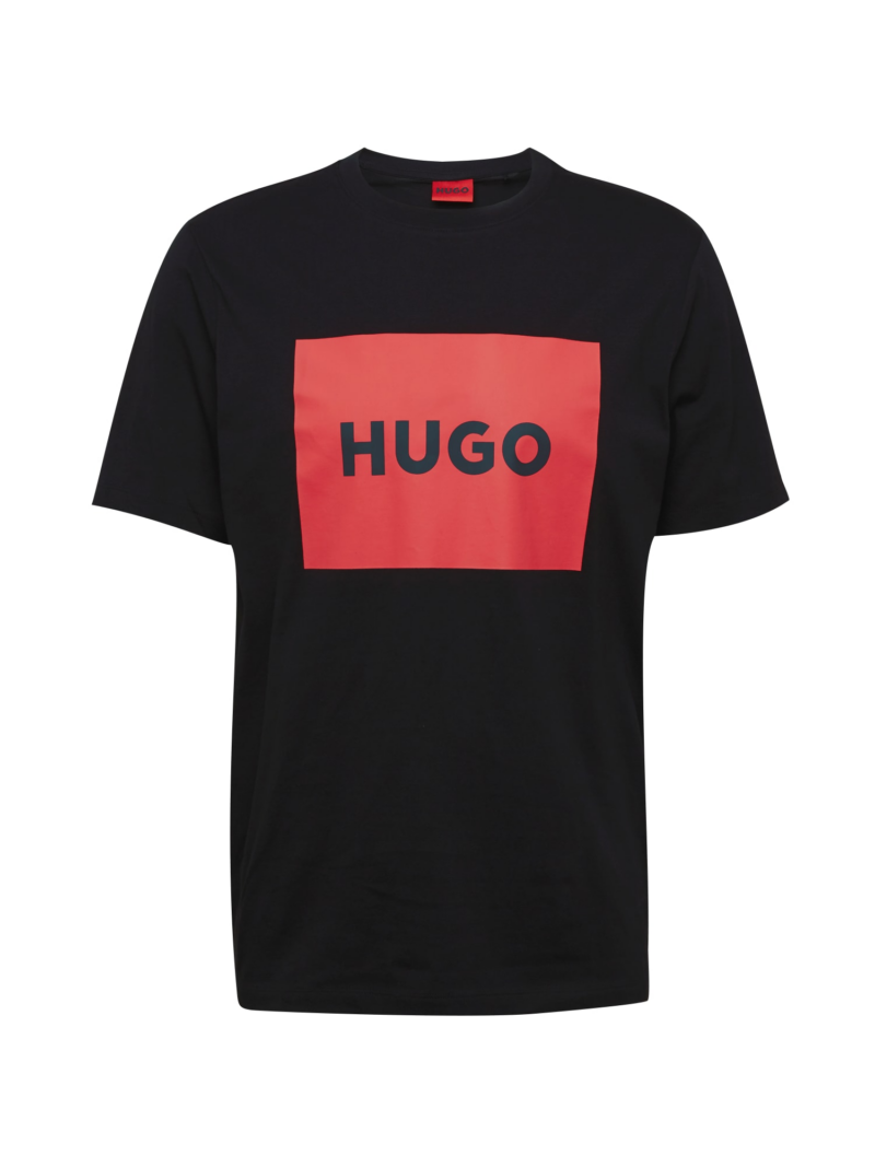 HUGO Tricou 'Dulive222'  roșu deschis / negru