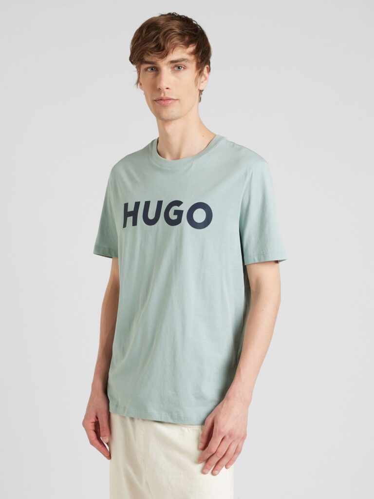 HUGO Tricou 'Dulivio'  albastru marin / verde mentă preţ