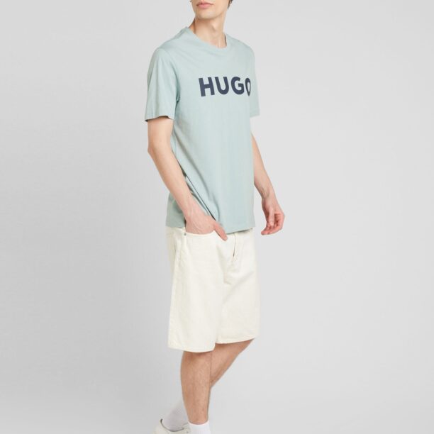 Preţ HUGO Tricou 'Dulivio'  albastru marin / verde mentă