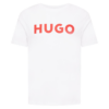 HUGO Tricou 'Dulivio'  roșu / alb