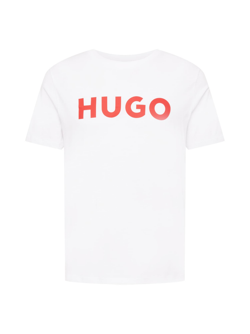 HUGO Tricou 'Dulivio'  roșu / alb