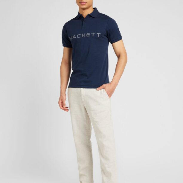 Cumpăra Hackett London Tricou 'ESSENTIAL'  albastru marin / gri