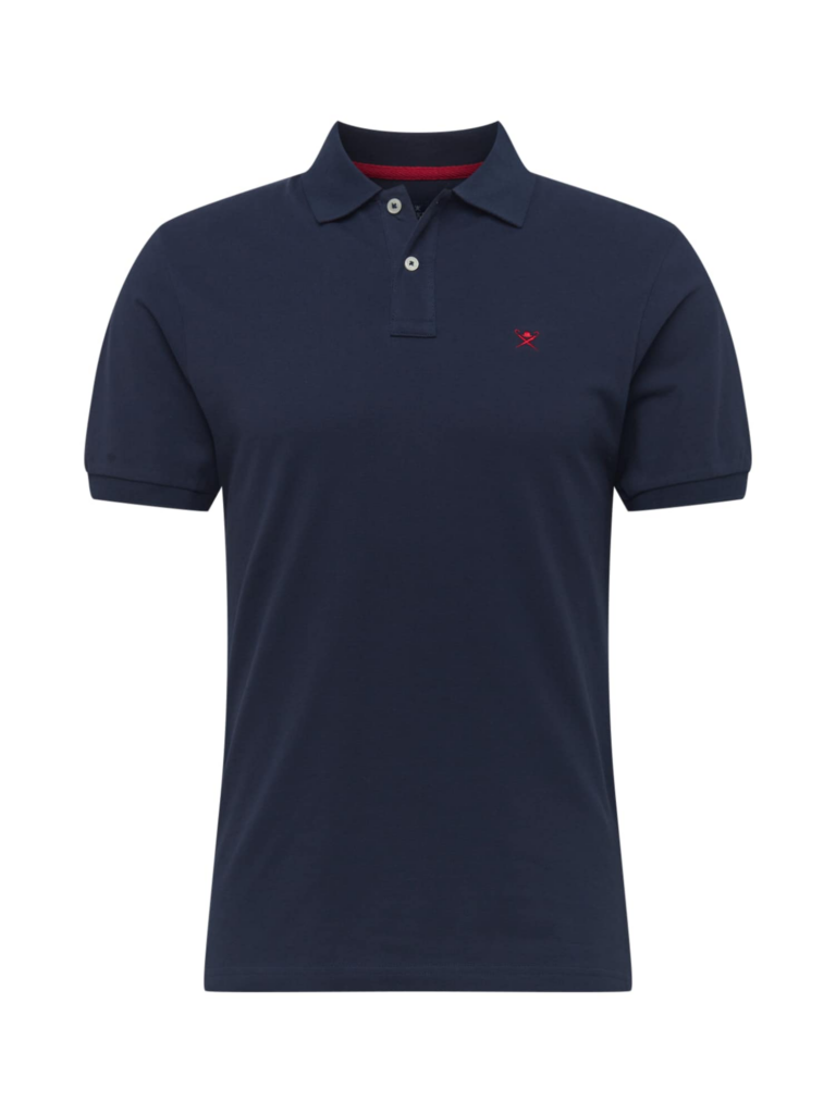 Hackett London Tricou  albastru noapte / roșu