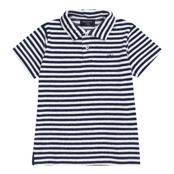 Hackett London Tricou  bleumarin / alb