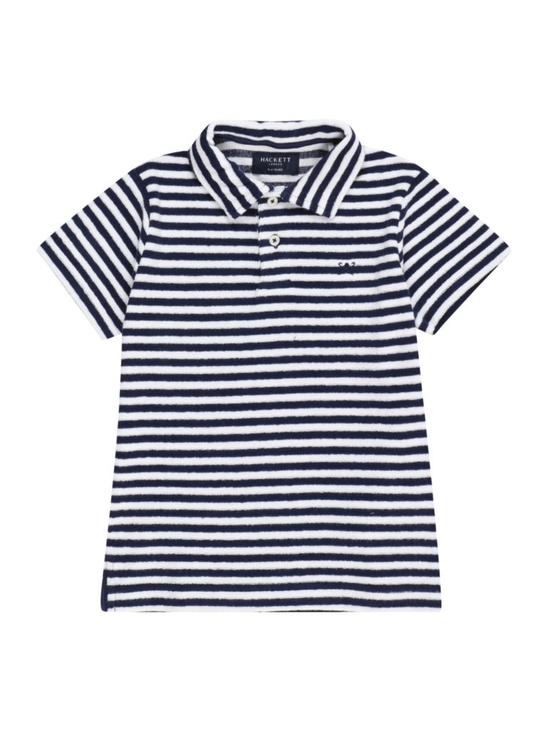 Hackett London Tricou  bleumarin / alb