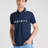 Hackett London Tricou  bleumarin / alb