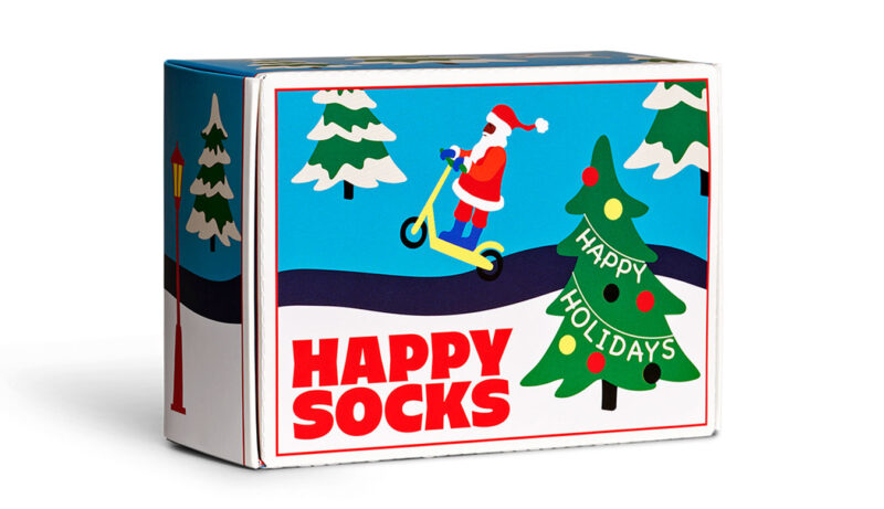 Happy Socks 2-Pack Happy Holidays Socks Gift Set