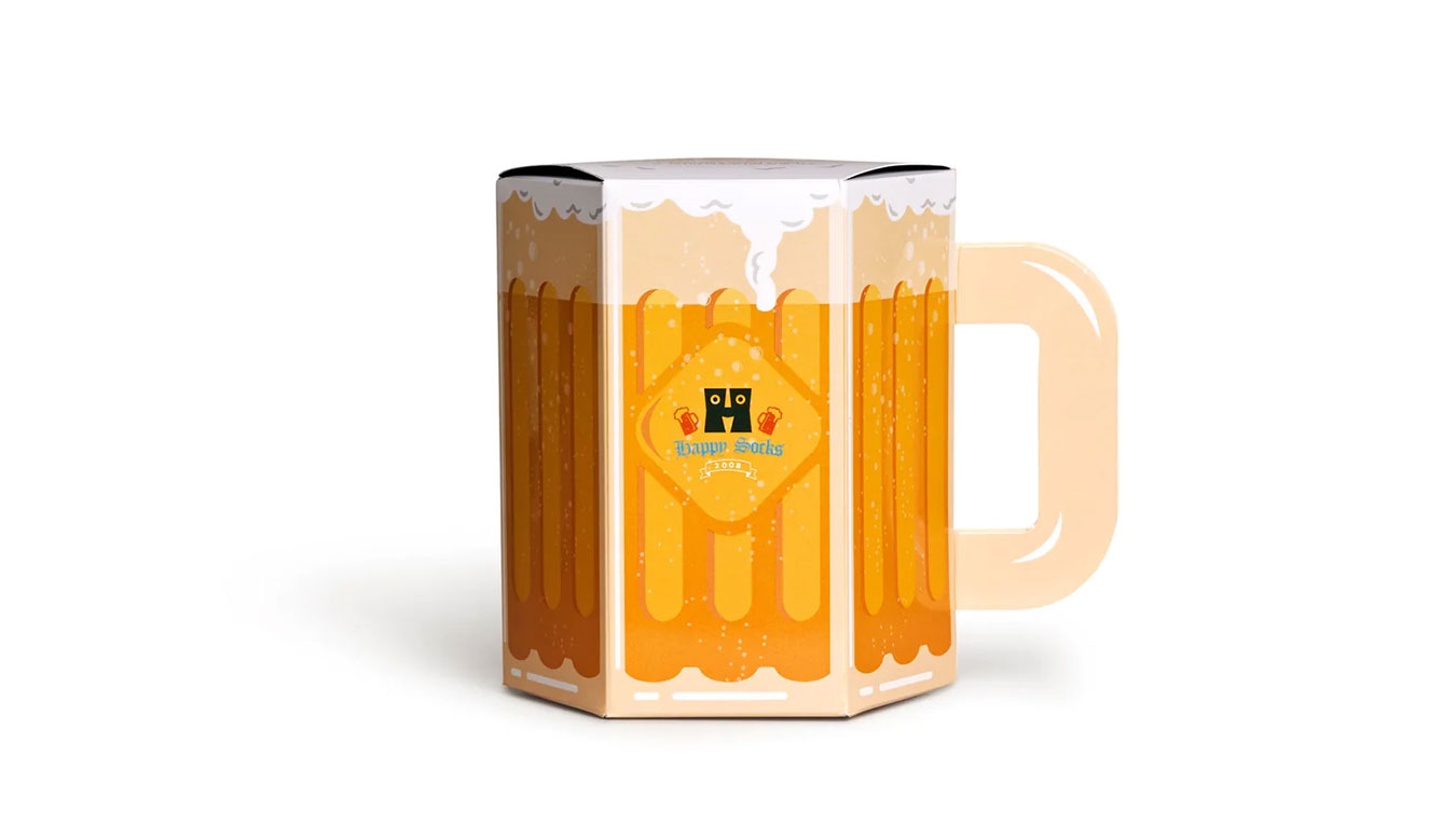 Happy Socks 3-Pack Wurst And Beer Socks Gift Set