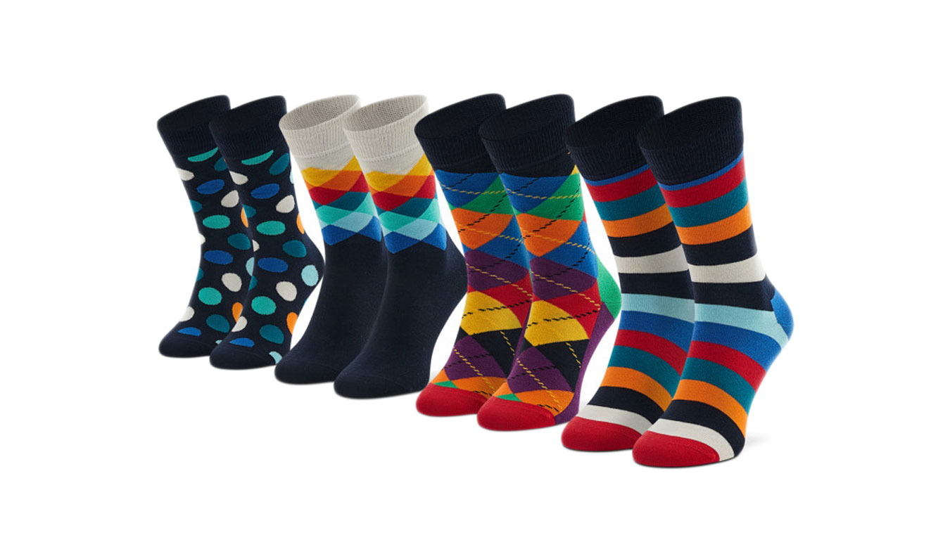Happy Socks 4-Pack Multi-color Socks Gift Set