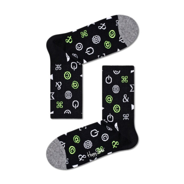 Happy Socks Ctrl Alt Del 3/4 Crew Sock