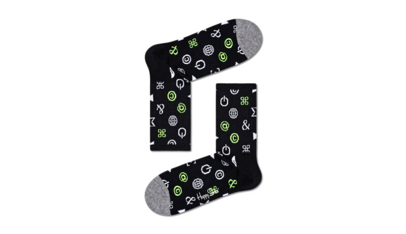 Happy Socks Ctrl Alt Del 3/4 Crew Sock