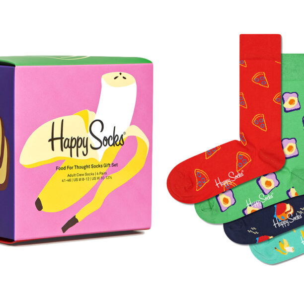 Happy Socks Food For Thought Socks Gift Set 4-Pack