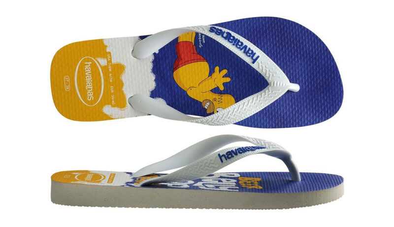 Original Havaianas Simpsons White Blue