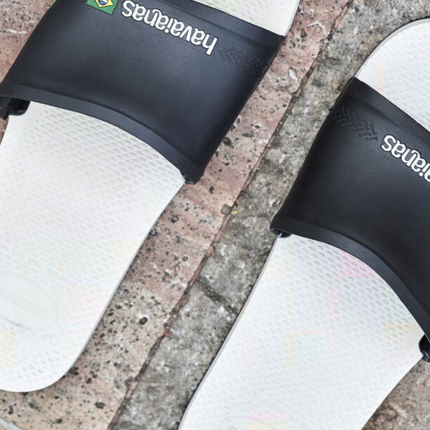 Preţ Havaianas Slide Brasil White/Black