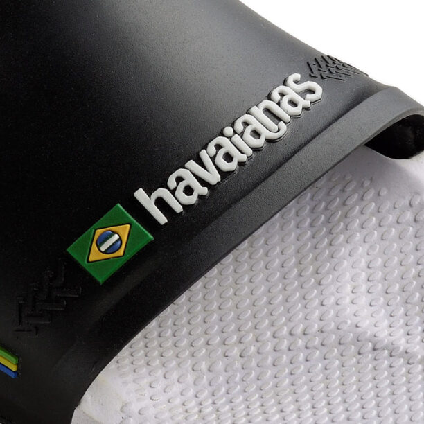 Original Havaianas Slide Brasil White/Black