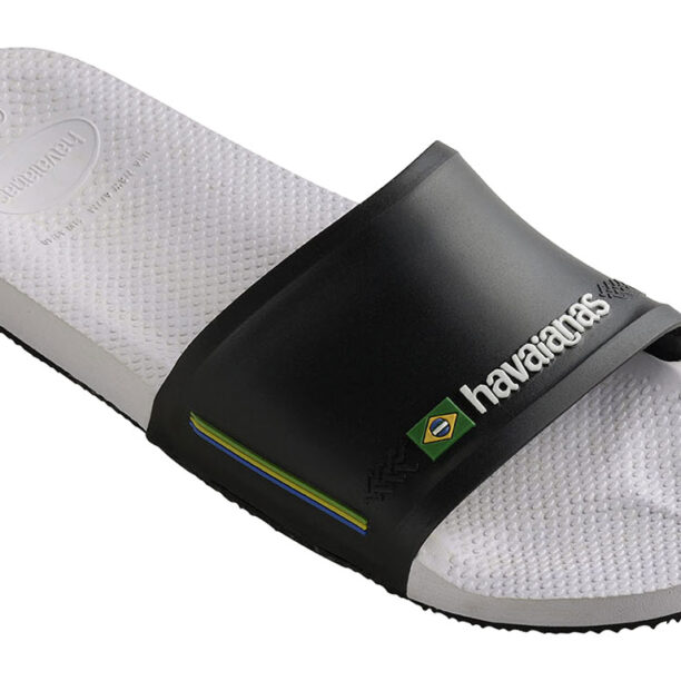 Havaianas Slide Brasil White/Black