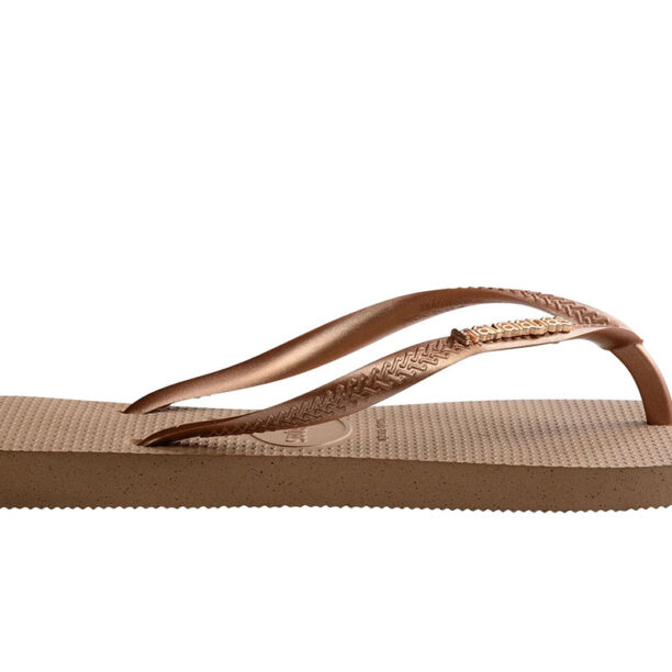 Havaianas Slim Logo Metallic Rose Gold preţ