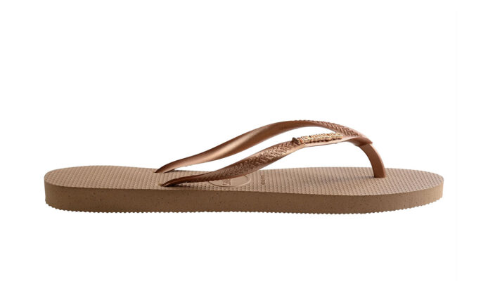 Havaianas Slim Logo Metallic Rose Gold preţ