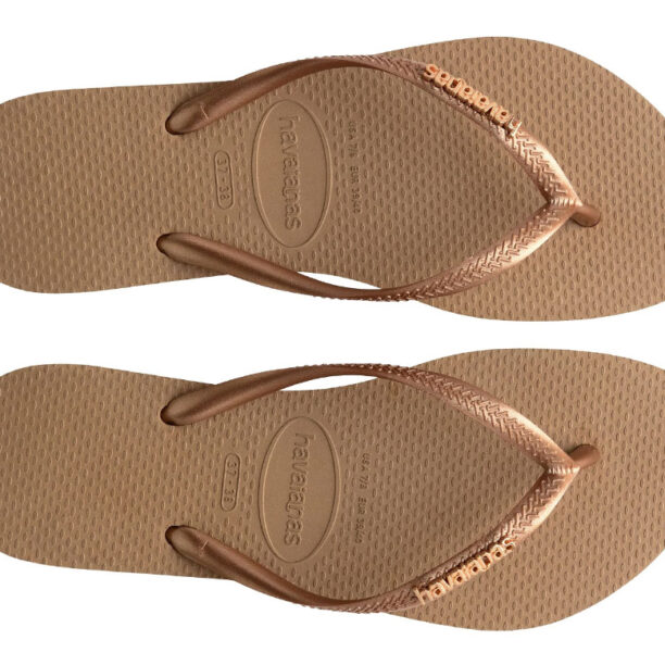 Cumpăra Havaianas Slim Logo Metallic Rose Gold