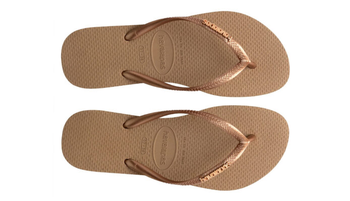 Cumpăra Havaianas Slim Logo Metallic Rose Gold