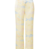 Helmstedt Pantaloni 'Mizu'  albastru fumuriu / galben pastel / portocaliu pastel / alb murdar