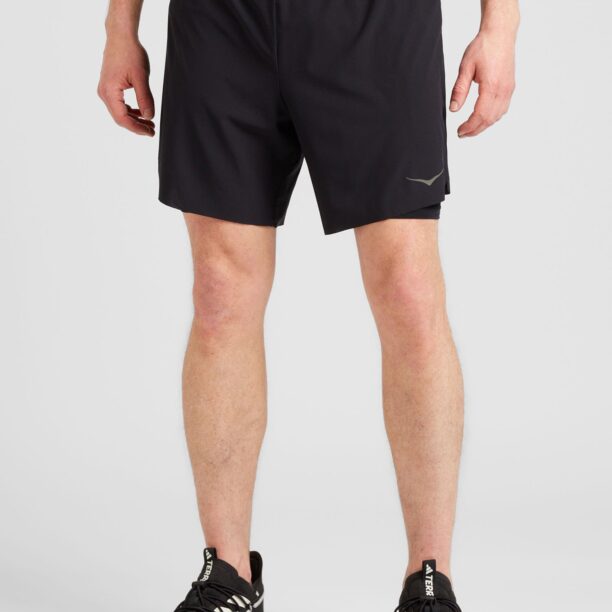 Hoka One One Pantaloni sport 'GLIDE 7'  gri / negru