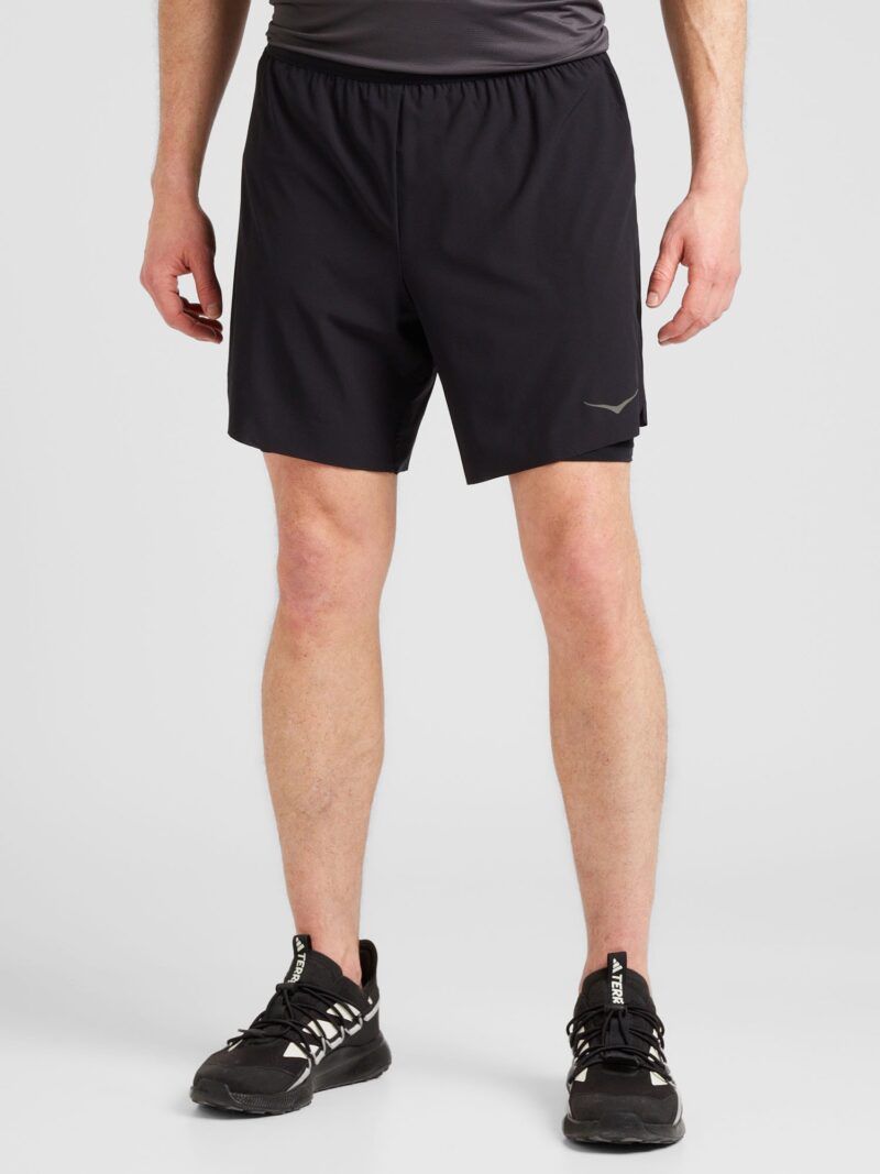 Hoka One One Pantaloni sport 'GLIDE 7'  gri / negru