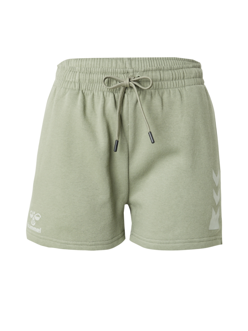 Hummel Pantaloni sport 'Active'  verde iarbă / alb murdar