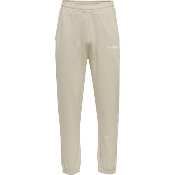 Hummel Pantaloni sport  gri piatră / alb